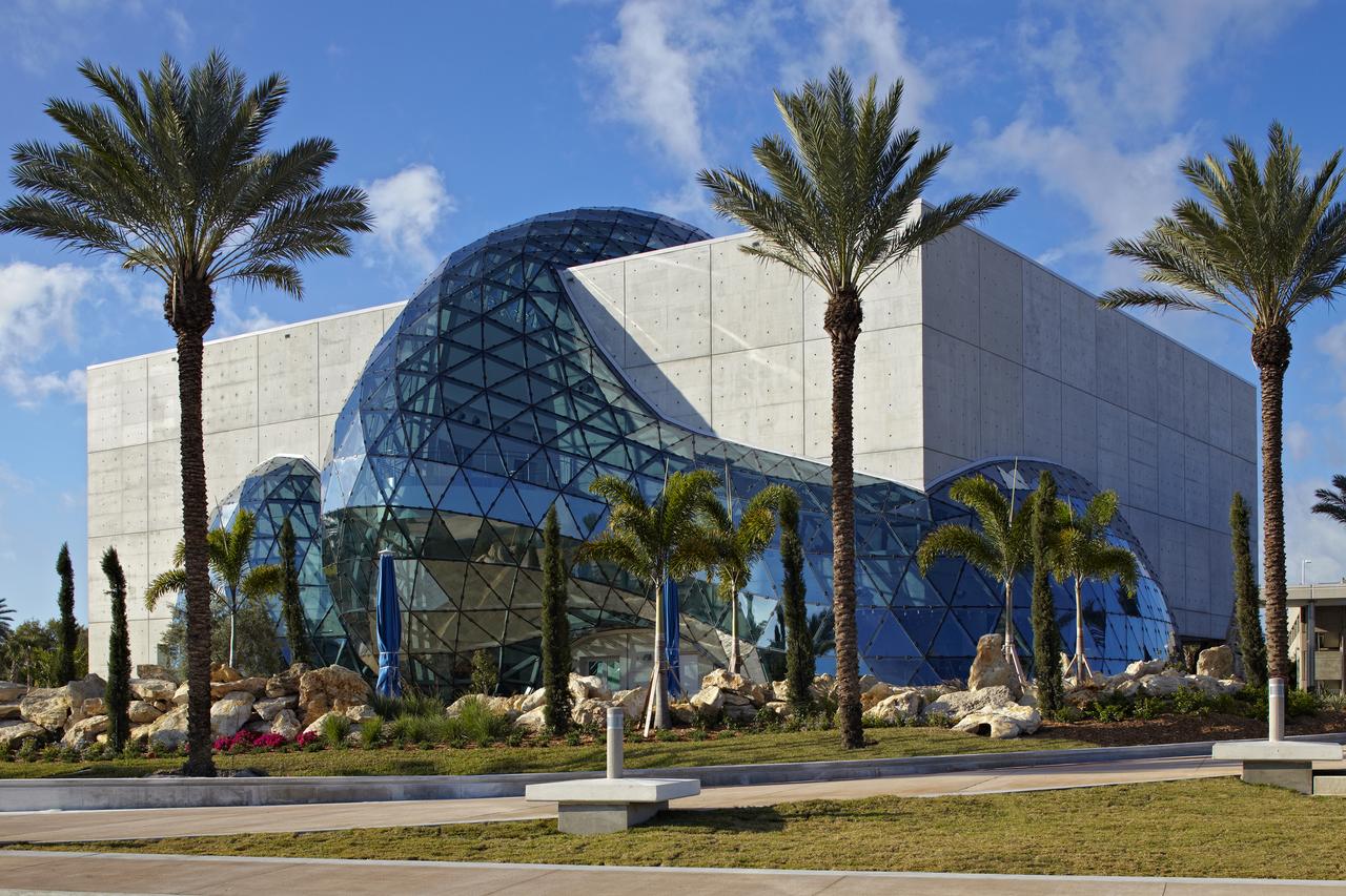 The stunning architectural marvel that is the Dali museum in St. Petersburg, Florida