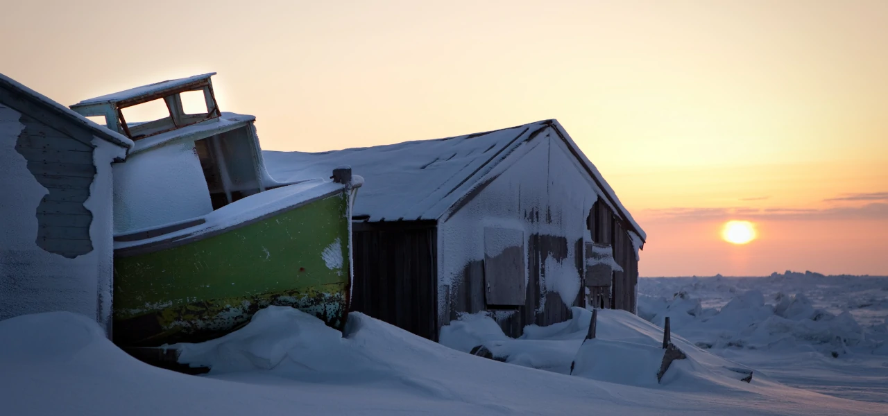 America's northernmost town is completely inundated with snow