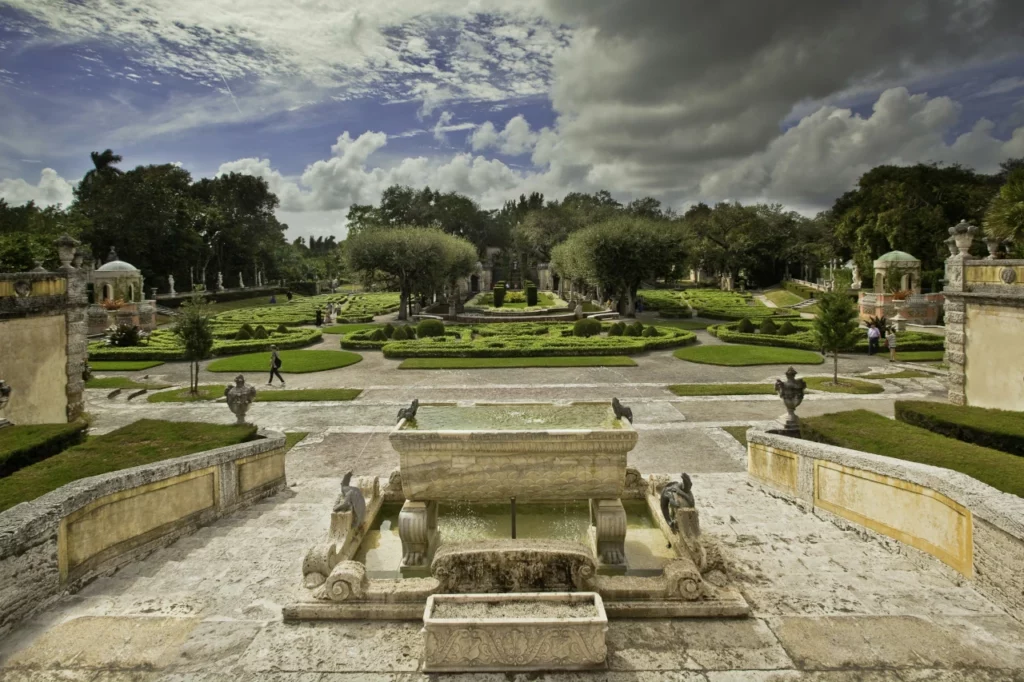 The main garden at the Vizcaya Museum