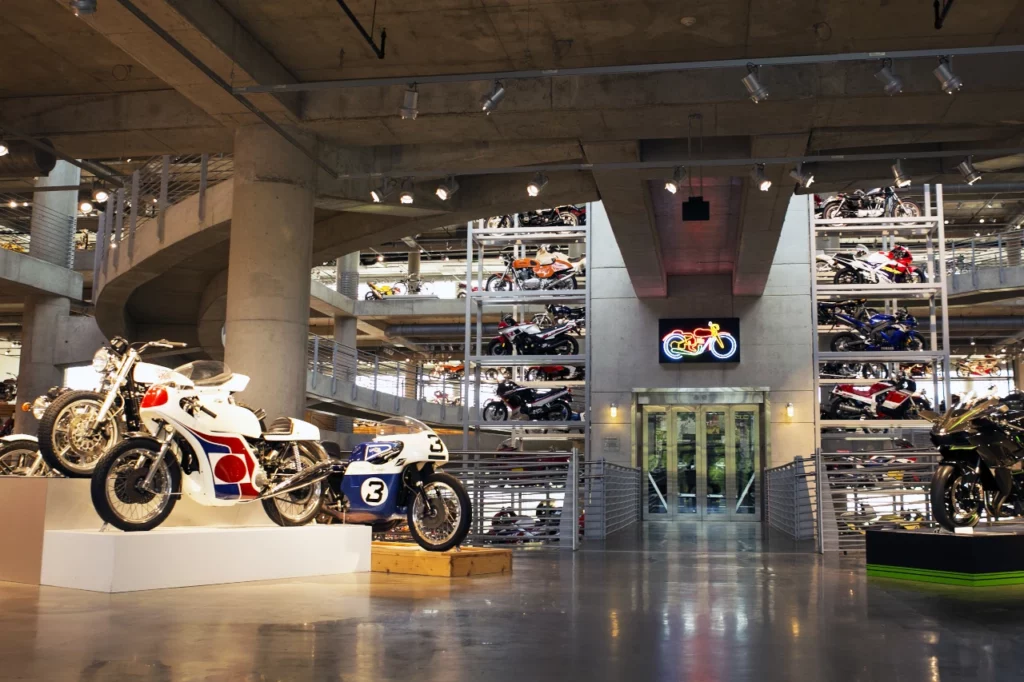 The motorcycle collection at the museum